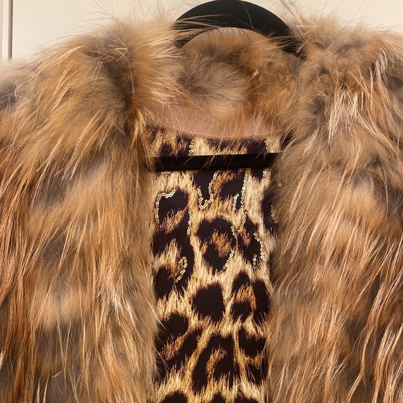 Just Cavalli arctic fox fur reversible vest, size S/M - Picture 2 of 16